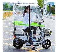 Cubierta de protección solar y lluvia para motocicleta, toldo transparente totalmente cerrado para una mejor defensa contra la intemperie en scooters y bicicletas