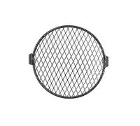 Cubierta de protectora de la Faros Máscara de malla retro de 7'' para motocicleta, montaje lateral de parrilla vintage, protector universal para faro delantero de motocicleta(C)