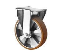 Cubierta de PU sobre llanta de aluminio eurokraft basic, Ø x anchura de rueda 200 x 50 mm, a partir de 2 unid.