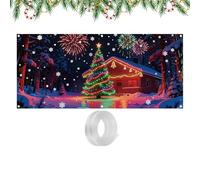 Cubierta De Puerta De Garaje | Decoración Fluorescente | Maneras - Decoración Interior Exterior Baner De Navidad Decoraciones De Invierno Para Hogar, Oficina, Fotocabina