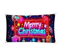 Cubierta De Puerta De Garaje Temática Navideña - Suministros De Fondo De Fiesta | Pancarta Decoración De Puerta De Garaje De Navidad | Para Interior Exterior Invierno Año Nuevo Casa De Granja