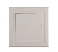 Cubierta de puerta de inspección de plástico con tapa desmontable y mango ergonómico para puerto de servicio de tubería de alcantarillado de PVC, incluye rejilla de ventilación para optimización del