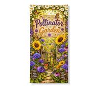 Cubierta de puerta de jardín de polinizador, decoración de puerta delantera, diseño de mariposa floral vibrante, decoración de puerta delantera, para interiores y exteriores, primavera, verano