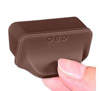 Cubierta de puerto OBD, protector contra el polvo, 1 enchufe hembra de silicona para interfaz de diagnóstico, tapa de goma negra con ajuste de fricción seguro, hardware, protector de terminal para