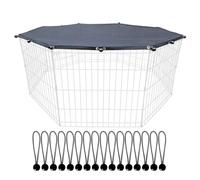 Cubierta de puñetazos cachorros - Cubierta de parasol impermeable para el bolígrafo para perros, se adapta a cercas para mascotas al aire libre interior | Cubiertas Top de jaula resistente para sombra