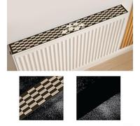 Cubierta de radiador con imanes integrados para mantener el polvo lejos y mejorar la decoración (160 cm)