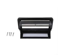 Cubierta de radio estéreo marina a prueba de salpicaduras impermeable con panel frontal transparente para barco, yate, caravana, barco, sistema de audio, 21,7 x 8,3 cm, color negro