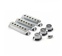 Cubierta De Recogida De Guitarra Eléctrica Una Sola Bobina Con Control De Tono De Volumen Perilla De Control Y Punta Convertidora Titular De Recogida De Guitarra De Color Plateado Elgitarrhämtning (C