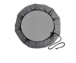 Cubierta de red de lluvia con cordón, mosquitera de malla fina para protección contra el agua, filtro de agua de lluvia al aire libre y protector de escombros, red de nailon para detener (95 cm)