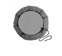 Cubierta de red de lluvia con cordón, tapa de malla fina para protección de cubo de agua, evita restos de hojas y moscas, pantalla de nailon de polietileno para jardín al aire libre (80 cm)