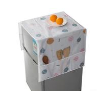 Cubierta de refrigerador a prueba de polvo a prueba de agua, resistente al aceite, con bolsillos, tamaño grande, 62 x 180 cm (1)