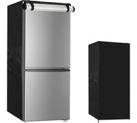 Cubierta de refrigerador al aire libre a prueba de polvo, tela Oxford 210D, cubierta vertical para refrigerador para proteger congeladores verticales/refrigeradores de bebidas (92 x 77 x 183 cm)