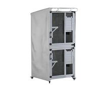 Cubierta De Refugio para Gatos Al Aire Libre -, 28.35x28.35x71.26in De Refugio para Gatos Impermeable Y Duradera | Cubierta Protectora con Cremallera Lateral Grande, RefugioPara Al