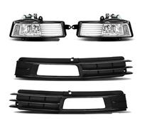 Cubierta de Rejilla antiniebla de Coche para Audi A6L, Audi A6, Audi C6 Sedán 2008 2009 2010 2011 2 Piezas Cubierta antiniebla del Parachoques Delantero (1 Juego)