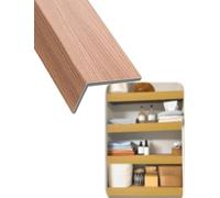 Cubierta de Rejilla de Alambre for despensa, Revestimiento de PVC con imitación Madera, 0,31 Pulgadas de Grosor, for for organizar el hogar y la Cocina.(A,80x15cm)