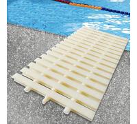 Cubierta de rejilla de drenaje de plástico ABS desmontable, diseño empalmado de tres agujeros para un drenaje eficiente de piscina, ducha y pasarela