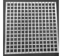 Cubierta de rejilla de drenaje de repuesto, cubierta de drenaje de suelo con orificio de filtro cuadrado de 1 cm, cubierta de drenaje de rejilla cuadrada, cubierta de drenaje de ducha (10 x 10 cm)