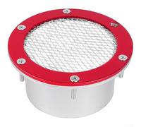 Cubierta de rejilla de entrada de aire de malla de aleación de aluminio de 76 mm de diámetro para uso en vehículos, compatible con modelos de automóviles que soportan ventilación del compartimento del