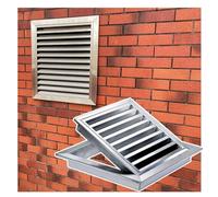 Cubierta de rejilla de panel de ventilación de acero inoxidable, tapa parrilla empotrada con interruptor botón for montaje pared, paneles acceso ático cobertizo(32x28in/81x71cm)