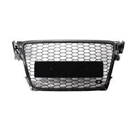 Cubierta De Rejilla De Parachoques Delantero Compatible Con A4 B8 8T S4 2008-2012 Parrilla De Malla De Panal Negra Brillante Estilo Automático Parrilla Delantera Para Auto