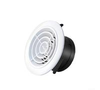 Cubierta de rejilla de ventilación con pantalla de insectos para ventilación de techo - Difusor de ventilador de escape y registro de entrada de aire - Louvre de conducto HVAC 150 x 150 mm (D)