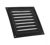 Cubierta de rejilla de ventilación de aleación de aluminio para salida de aire de pared exterior - Rejilla de escape cuadrada de 100 x 100 mm a 400 x 400 mm, bl(150 x 150 mm)