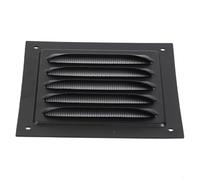 Cubierta de rejilla de ventilación de pared exterior, construcción cuadrada de aluminio para flujo de aire constante en cocinas, baños y áreas institucionales (100 x 100 mm)