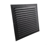 Cubierta de rejilla de ventilación de pared exterior, construcción cuadrada de aluminio para flujo de aire constante en cocinas, baños y áreas institucionales (300 x 300 mm)