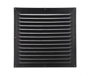 Cubierta de rejilla de ventilación de pared exterior, construcción cuadrada de aluminio para flujo de aire constante en cocinas, baños y áreas institucionales (200 x 400 mm)