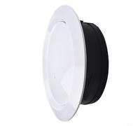 Cubierta de rejilla de ventilación de techo ABS, volumen de aire ajustable, blanco y negro, para escape interior y suministro de aire caliente, para difusor fácil de instalar, 75 mm/100 mm/125 mm/150