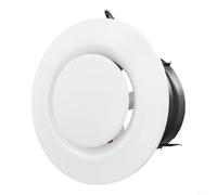 Cubierta de rejilla de ventilación modificable de techo ABS para aire acondicionado central, difusor redondo con flujo de aire de 75 mm, 100 mm, Si 150 mm, 200 mm, 125 mm (75 mm)