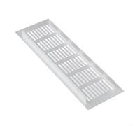 Cubierta de rejilla de ventilación plateada, 80 x 150 mm, pulida para una apariencia hermosa (80 x 400 mm)