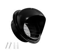 Cubierta de Rejilla de Ventilación Redonda 70mm 100mm 150mm 160mm 180mm 190mm Salida de Aire de Pared con Malla para Cocina Dormitorio Baño(6.3 Inch-160 mm)