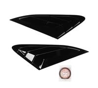 Cubierta de Rejilla para Ventana Lateral Trasera, Color Negro Brillante, Aspecto Deportivo, Resistente a arañazos, Mejora la privacidad, protección Solar, Mejora la aerodinámica