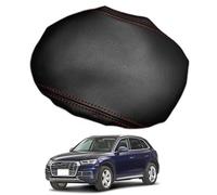 Cubierta de Reposabrazos Central para Audi Q5 2018-2025 - Protector Impermeable y Antiarañazos para Consola Central del Coche,Black-Red Line