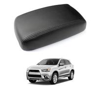 Cubierta de Reposabrazos Central para Mitsubishi Outlander 2011-2018 - Protector Impermeable y Antiarañazos para Consola Central del Coche,Black-Black Line