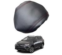 Cubierta de Reposabrazos Central para Toyota RAV4 2013-2018 - Protector Impermeable y Antiarañazos para Consola Central del Coche,Black-Red Line
