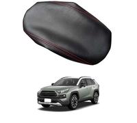 Cubierta de Reposabrazos Central para Toyota RAV4 XA50 2019-2025 - Protector Impermeable y Antiarañazos para Consola Central del Coche,Black-White Line