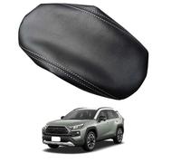 Cubierta de Reposabrazos Central para Toyota RAV4 XA50 2019-2025 - Protector Impermeable y Antiarañazos para Consola Central del Coche,Black-Red Line