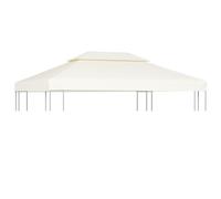 Cubierta de repuesto de cenador crema blanco 310 g/m² 3x4 m