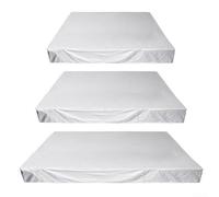 Cubierta de repuesto impermeable con aislamiento térmico para jacuzzis, hecha de tela Oxford 210D, con taquillas en D de acero inoxidable para un ajuste seguro y ajustable (200 x 200 x 85 cm)