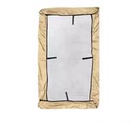 Cubierta de repuesto para columpio de jardín, parte superior resistente a la lluvia y al sol para columpios de patio de 2 a 3 asientos, refugio de tafetán de poliéster recubierto de plata para terraza