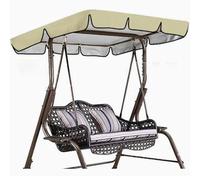 Cubierta de Repuesto para Hamaca, Tapa del reemplazo toldo oscilación for tamaños múltiples Multicolores de la Prenda Impermeable 210D Silla(Beige,142 * 120 * 18cm)