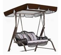 Cubierta de Repuesto para Hamaca, Tapa del reemplazo toldo oscilación for tamaños múltiples Multicolores de la Prenda Impermeable 210D Silla(Coffe,195 * 125 * 15cm)