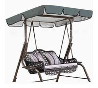 Cubierta de Repuesto para Hamaca, Tapa del reemplazo toldo oscilación for tamaños múltiples Multicolores de la Prenda Impermeable 210D Silla(Grey,164 * 114 * 15cm)