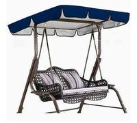 Cubierta de Repuesto para Hamaca, Tapa del reemplazo toldo oscilación for tamaños múltiples Multicolores de la Prenda Impermeable 210D Silla(Blue,164 * 114 * 15cm)