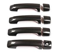 Cubierta de repuesto para manija de puerta exterior lateral para Toyotaes para Tundra para Crew para Max 2007-2016, ABS polaco para manija de puerta exterior de coche, accesorios de moldura (negro