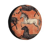 Cubierta de repuesto para neumáticos de rueda de diez mil caballos, impermeable, a prueba de polvo, ajuste universal para remolque, caravana, SUV, camión, cámper, 17 pulgadas