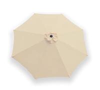 Cubierta De Repuesto Para Paraguas De Mercado 6/8 Varillas Toldo De Repuesto Para Sombrilla Resistente Al Agua Cubierta De Repuesto Para Sombrilla, Para Jardín Patio(Beige,8 Ribs-250cm)