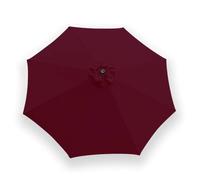 Cubierta De Repuesto Para Paraguas De Mercado 6/8 Varillas Toldo De Repuesto Para Sombrilla Resistente Al Agua Cubierta De Repuesto Para Sombrilla, Para Jardín Patio(Wine red,6 Ribs-270cm)